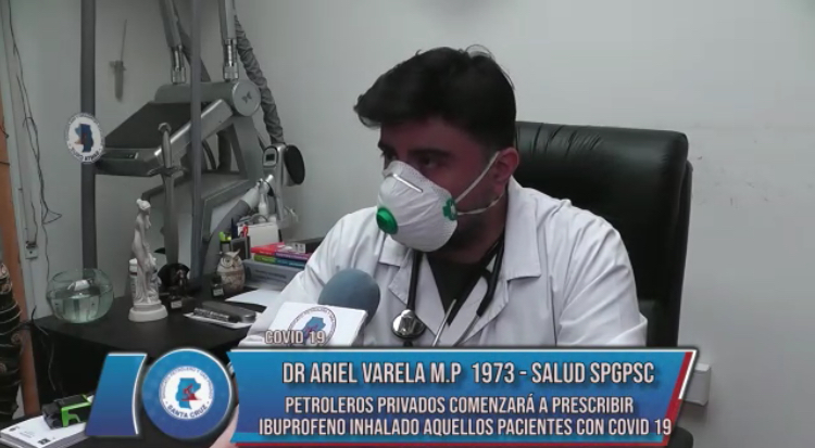 El Dr Ariel Varela confirmó que “recetarán ibuprofeno inhalado a las personas que lo necesiten”