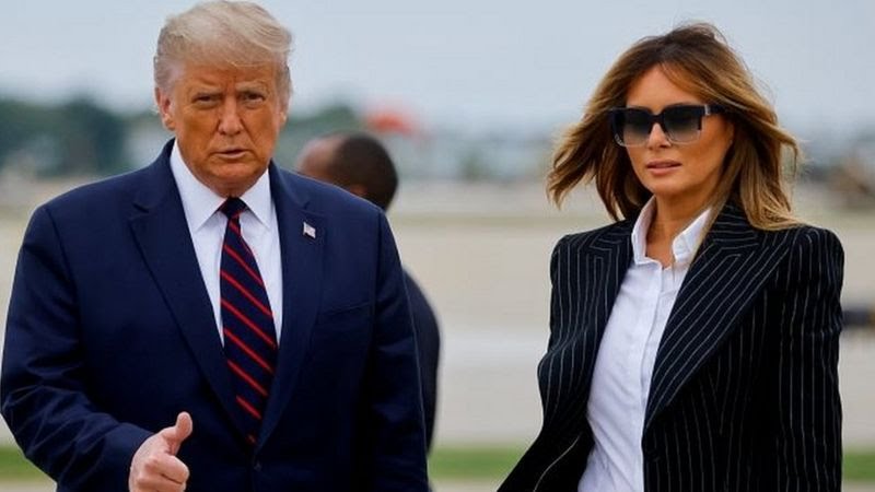Donald Trump y su esposa Melania dieron positivo de covid-19