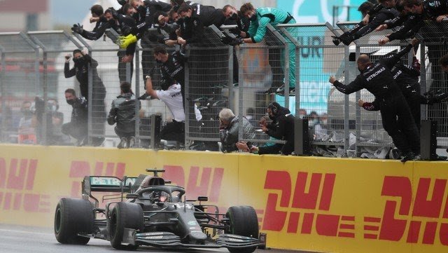Lewis Hamilton es el campeón de la Fórmula 1, dibujó en el GP de Turquía y alcanzó el récord de Michael Schumacher