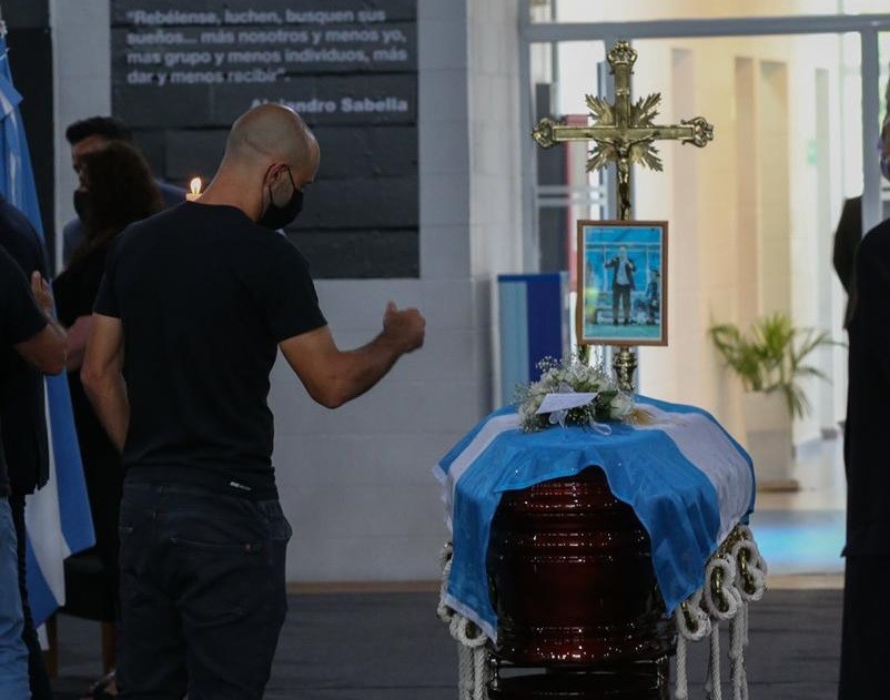 Mascherano, Lavezzi y Verón presentes en el velorio de Alejandro Sabella