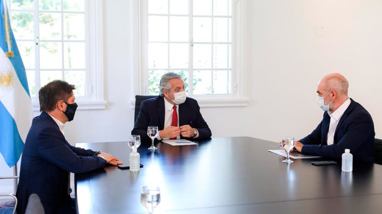 Alberto Fernández convocó a Axel Kicillof y a Horacio Rodríguez Larreta para diseñar nuevas medidas contra el rebrote de COVID-19