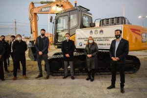 Alicia y Grasso junto al ministro Cabandié en Río Gallegos