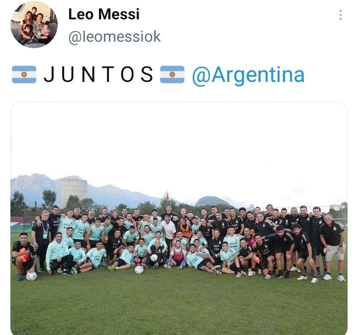 Messi y un llamado al país: «Juntos!». Se viene la final con Brasil en el Maracaná