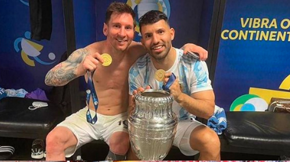 De Agüero a Messi: «Todo lo mejor en lo que venga, amigo»