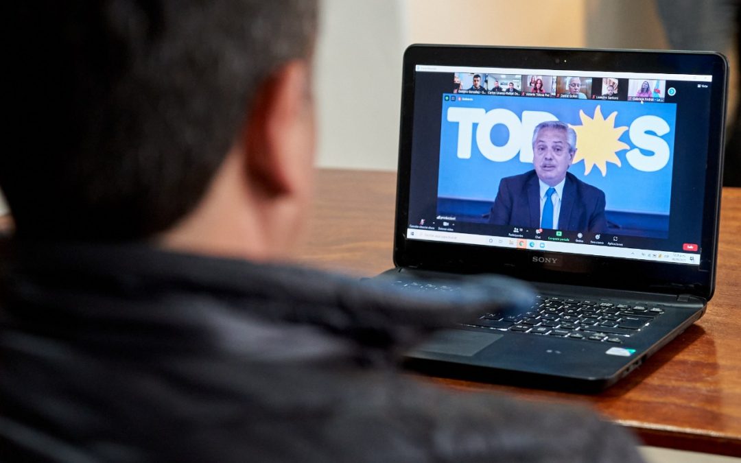 Los precandidatos del Frente de Todos dialogaron con el presidente Alberto Fernández