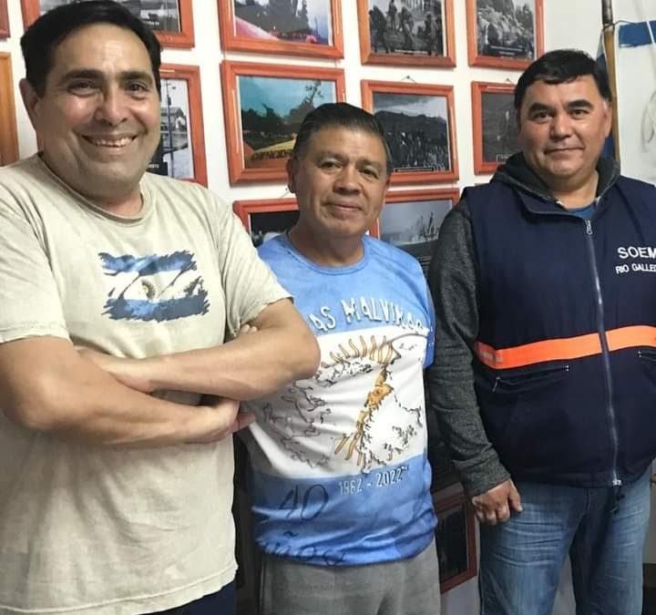 Malvinizar, una tarea de todos: Dirigentes sindicales con Centro Veteranos «José H. Ortega»