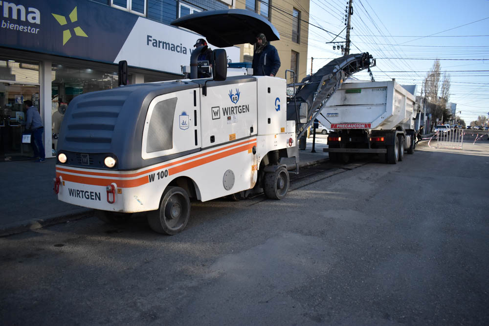 Avanza la obra de renovación integral de la Avenida Kirchner