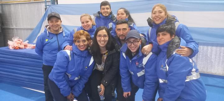 María Grasso presente en la inauguración del Polideportivo ‘Juan Carlos González»en 28 de Noviembre