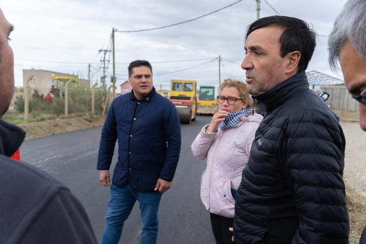 Pablo Grasso recorrió las obras que realiza en Río Gallegos