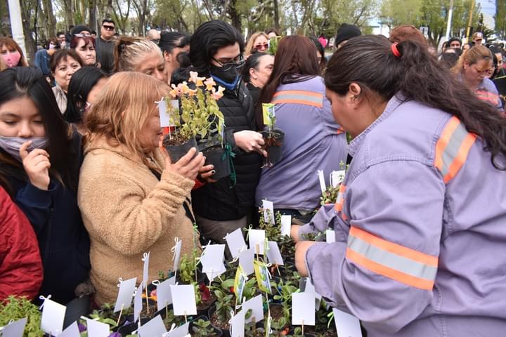 Río Gallegos: Municipio entregó más de 800 plantines y hubo show musical