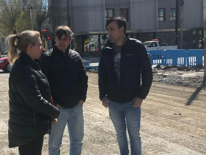 PABLO GRASSO SUPERVISÓ LOS TRABAJOS DE LA OBRA INTEGRAL DE AVENIDA KIRCHNER  .