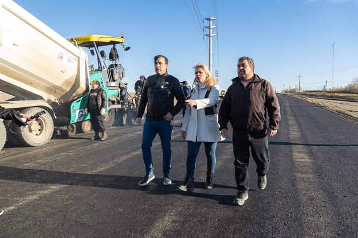 Pablo Grasso supervisó el avance de más obras en la capital