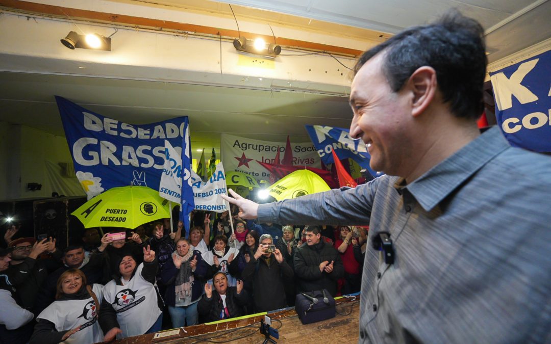 Pablo Grasso de local en Puerto Deseado por el cariño de la gente