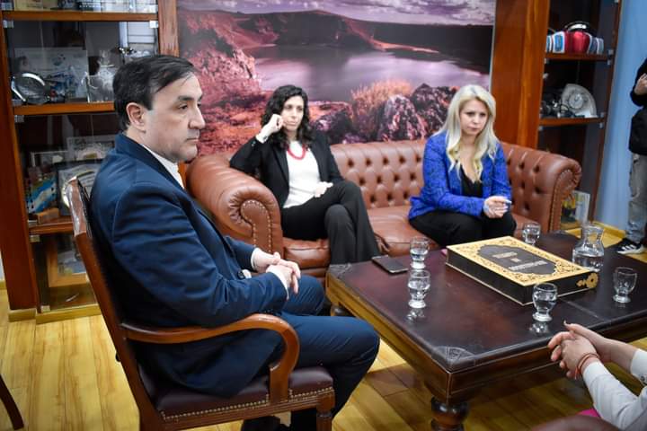 Pablo Grasso se reunió con Florencia Moragas, especialista en Género y Diversidad en la Obra Pública