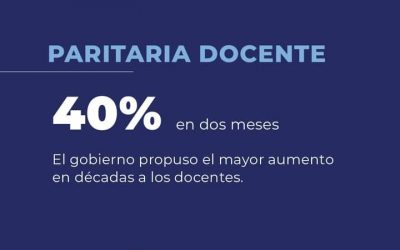 El Gobierno de Santa Cruz propuso a los docentes el mayor aumento salarial en décadas