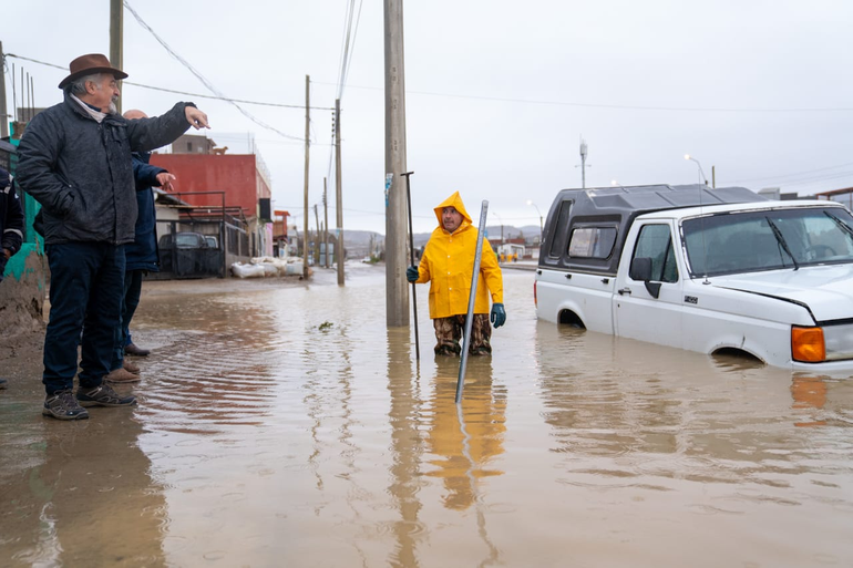 Comodoro Rivadavia: No hubo evacuados por las lluvias y desde el municipio reclamaron obras a Nación