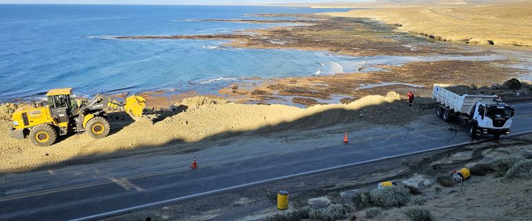 Vialidad Nacional arregló la grieta en Punta Peligro
