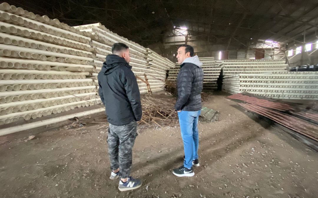 Pablo Grasso busca que la obra de cloacas comience lo antes posible