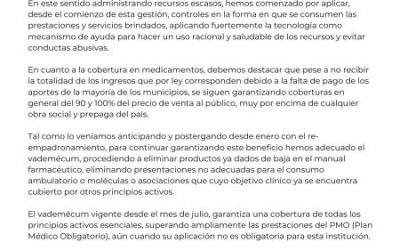 A partir de un riguroso estudio, la Caja de Servicios Sociales adecuó el vademécum