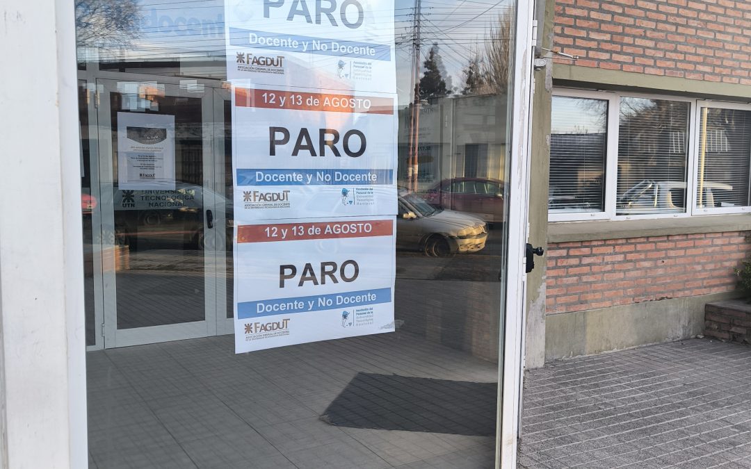 Paro  Universitario  UTN: «Es mucho más grave que una discusión salarial» dijo el decano Puig