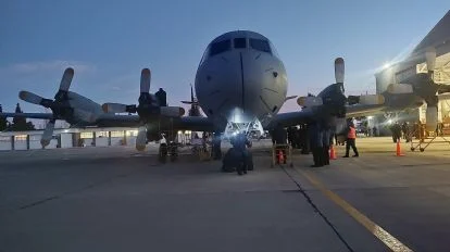 Luis Petri celebró la llegada del primero de los cuatro P3 Orion para la Armada Argentina