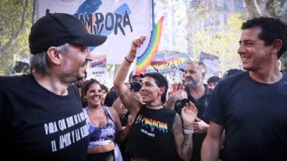 Máximo Kirchner, Axel Kicillof, De Pedro y más políticos que estuvieron en la Marcha del Orgullo