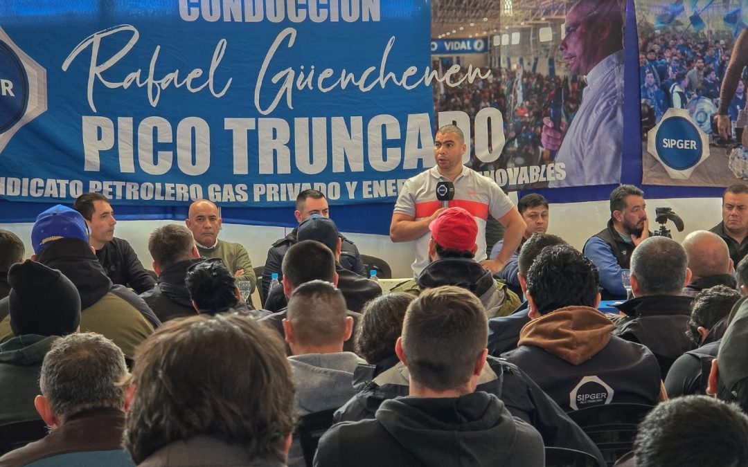 Rafael Güenchenen encabezó plenario de delegados en Pico Truncado