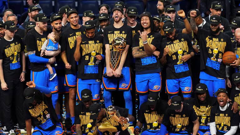 Oklahoma Thunder derrotó a Indiana Pacers y es campeón de la NBA por primera vez