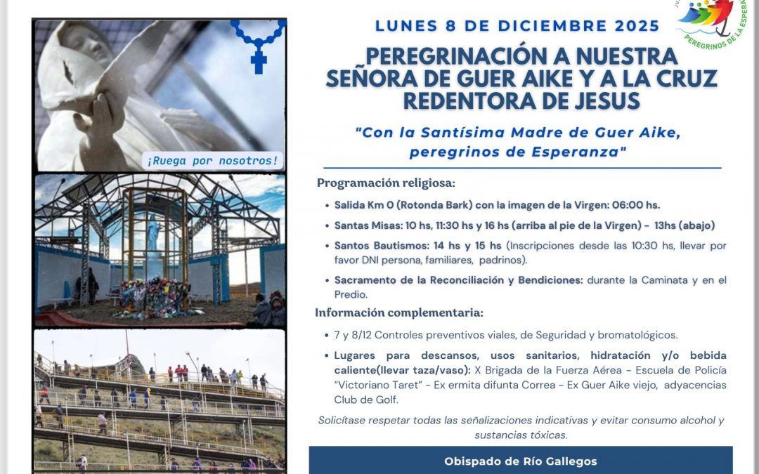 Río Gallegos: La comunidad se prepara para la 45° Peregrinación a la Virgen de Güer Aike