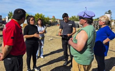 Se llevó adelante jornada territorial de acompañamiento a familias afectadas por el temporal de viento