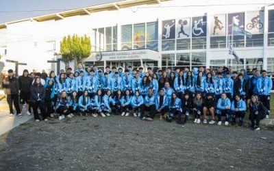 Santa Cruz inicia su sueño deportivo: la delegación provincial partió rumbo a los Juegos de la Araucanía 2025