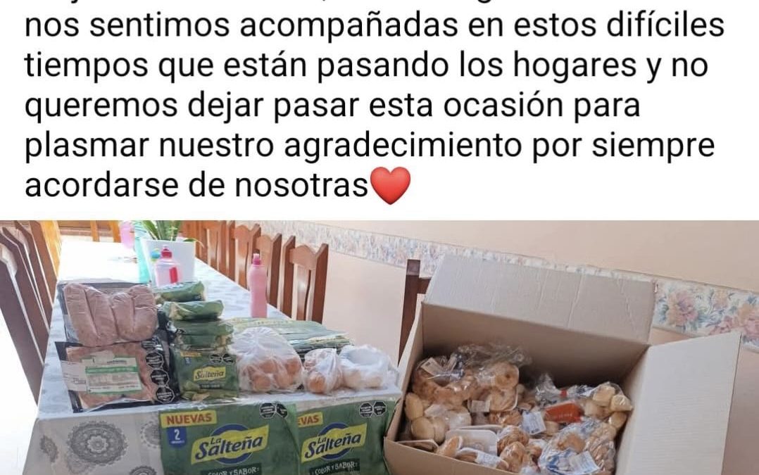 HOGAR DE ADULTOS MAYORES “LAS NONAS” RECONOCIÓ AL MUNICIPIO: “NOS SENTIMOS ACOMPAÑADAS EN ESTOS DIFÍCILES TIEMPOS”