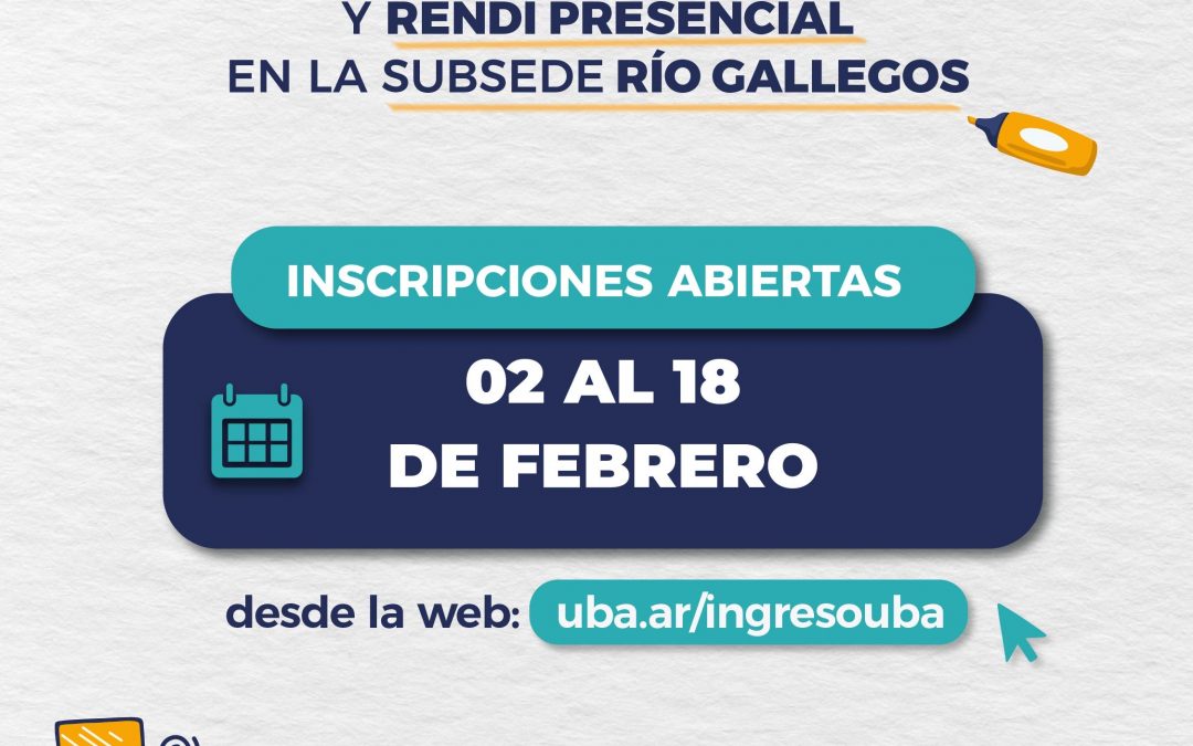 Se abre la inscripción al Ciclo Básico Común 2026 de UBA XXI para estudiantes santacruceños hasta el 18 de febrero