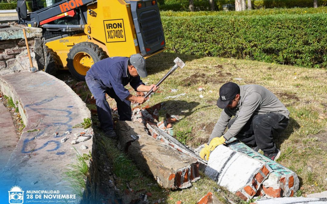 28 DE NOVIEMBRE: TRABAJOS DE DEMOLICIÓN Y PREPARACIÓN DEL ESPACIO