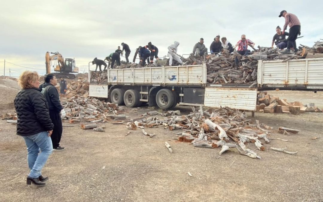 El Municipio de Río Gallegos avanza con el acopio de leña para acompañar a las familias de la ciudad