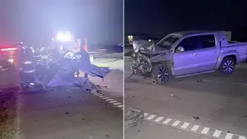 Trágico accidente vial en la Ruta 6: cinco personas murieron tras un terrible choque en San Vicente