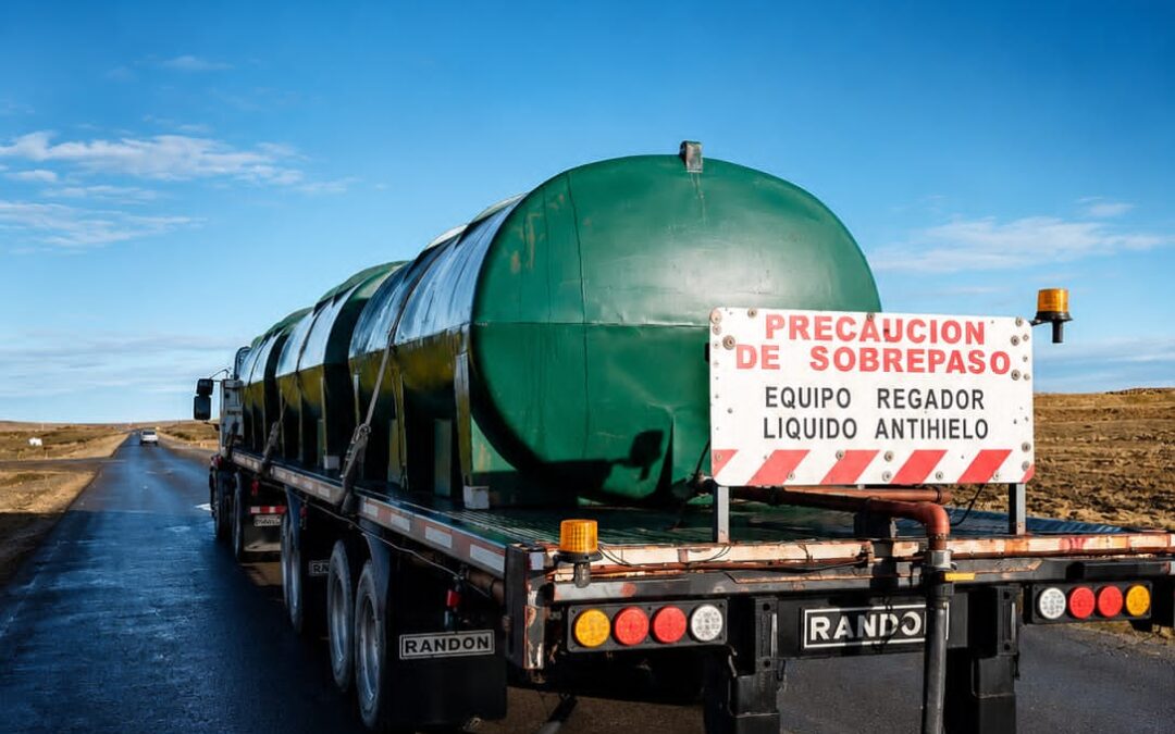Vialidad Provincial realizó tareas de riego de líquido antihielo sobre la Ruta Nacional N° 40