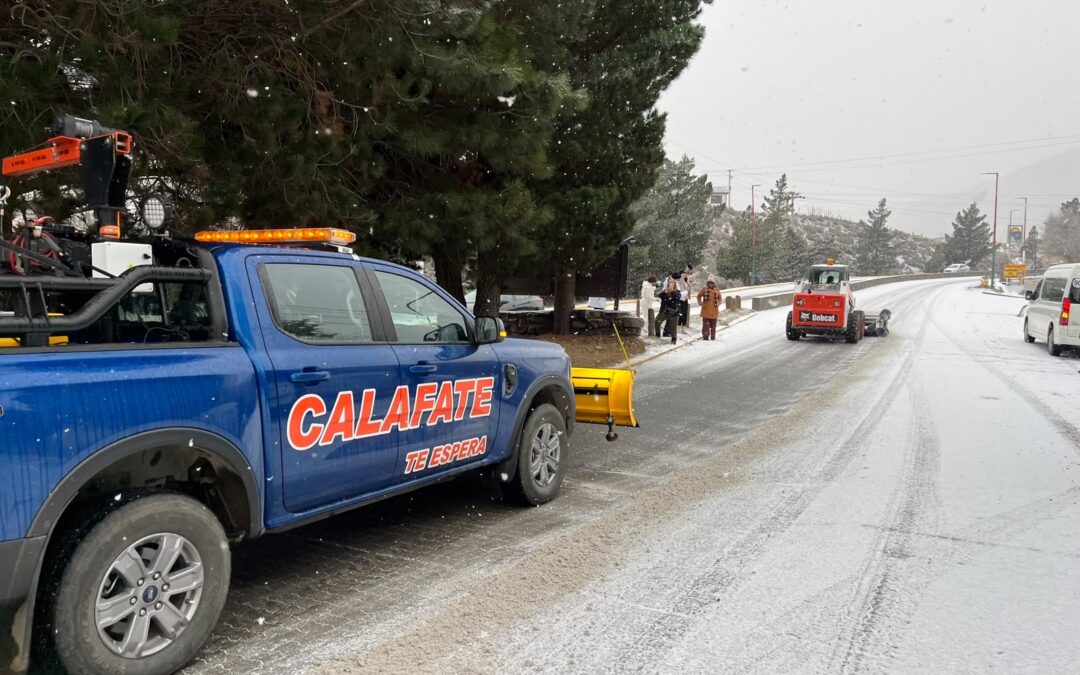 EL CALAFATE PUSO EN MARCHA EL PLAN INVERNAL ANTE LAS PRIMERAS NEVADAS INTENSAS DEL 2026