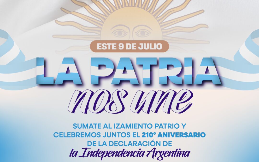 Municipio celebra el 9 de julio con un Izamiento Patrio