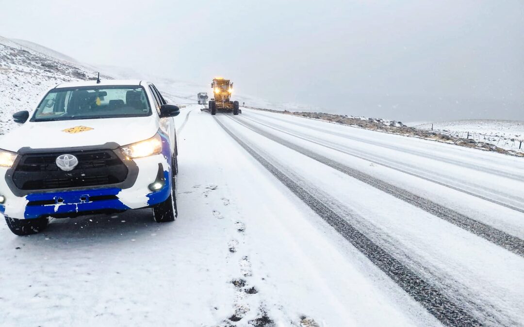 Alerta por nevadas en Santa Cruz recomiendan precaución en las rutas