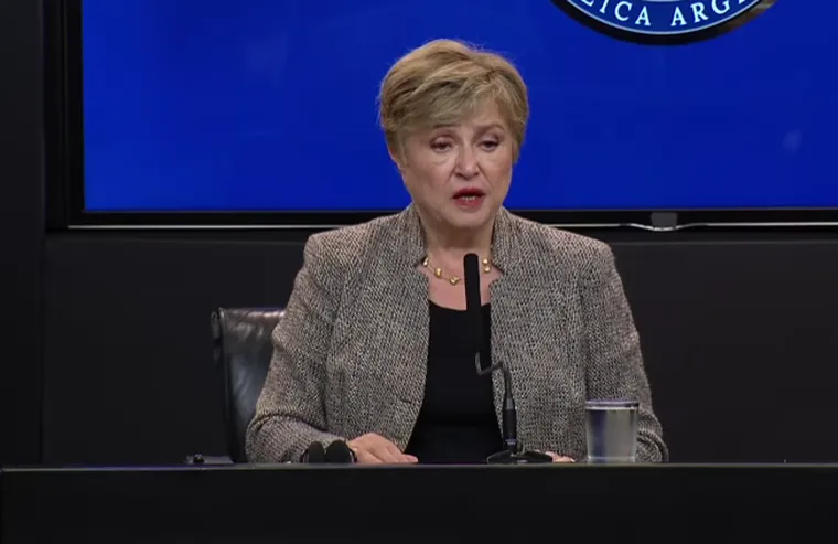 Titular del FMI, Kristalina Georgieva: «No vemos necesidad de que Argentina tenga que solicitar un financiamiento adicional»